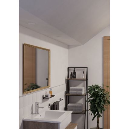 Eglo - LED zapustené bodové svietidlo do kúpeľne 1xGU10/4,5W/230V IP44 biele