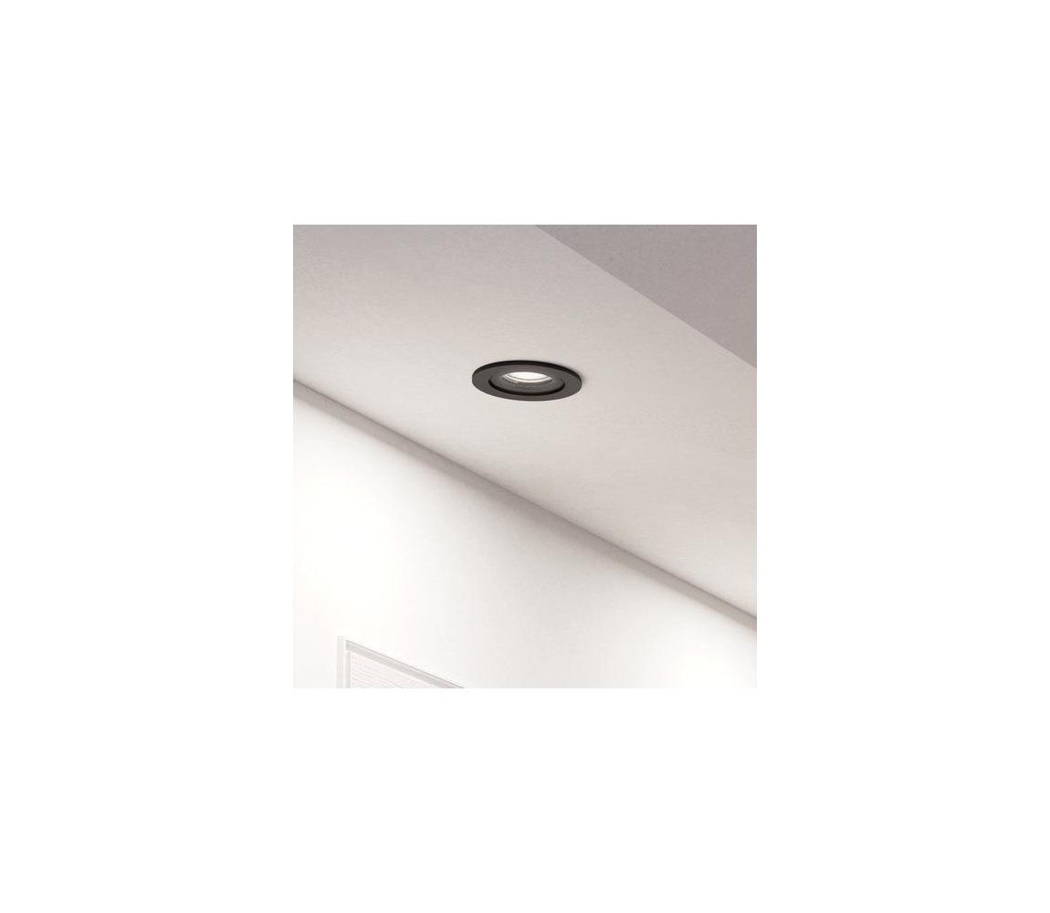 Eglo 902256 - LED zapustené bodové svietidlo BARRANCO 1xGU10/4,5W/230V čierna 902256