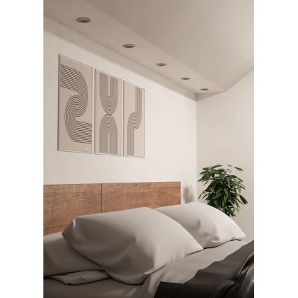 Eglo - LED zapustené bodové svietidlo 1xGU10/4,5W/230V matný chróm