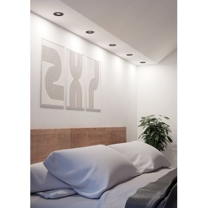 Eglo - LED podhľadové bodové svietidlo LED/4,8W/230V 2700/4000/6500K čierne