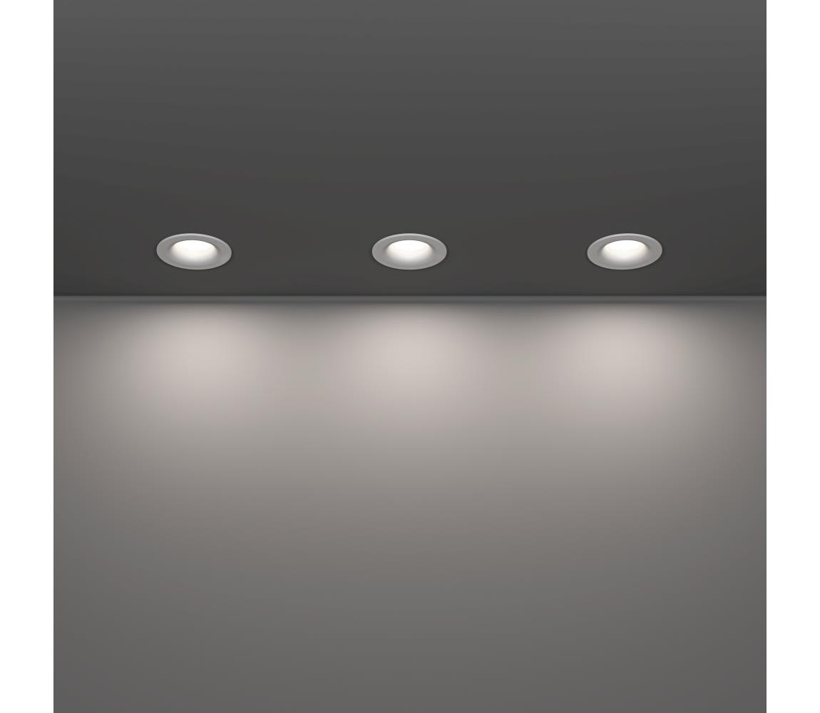 Eglo 902272 – sada 3× LED kúpeľňových podhľadových svietidiel SALABATE LED/4,9W/230V, priemer 8,8 cm, IP65, biela 902272