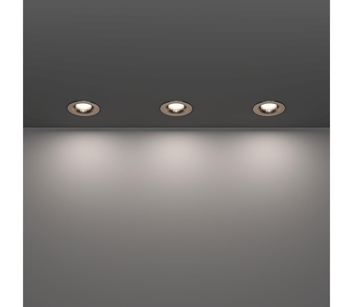 Eglo 902276 - Sada 3× LED kúpeľňových zapustených svietidiel SALABATE, LED 4,9 W / 230 V, priemer 8,8 cm, IP65, chróm 902276