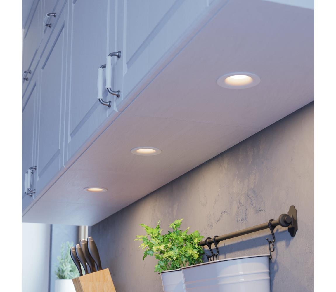 Eglo 902277-SADA 3× LED stmievateľných podhľadových svietidiel SALICETO LED/4,8W/230V pr. 8,8 cm biela 902277