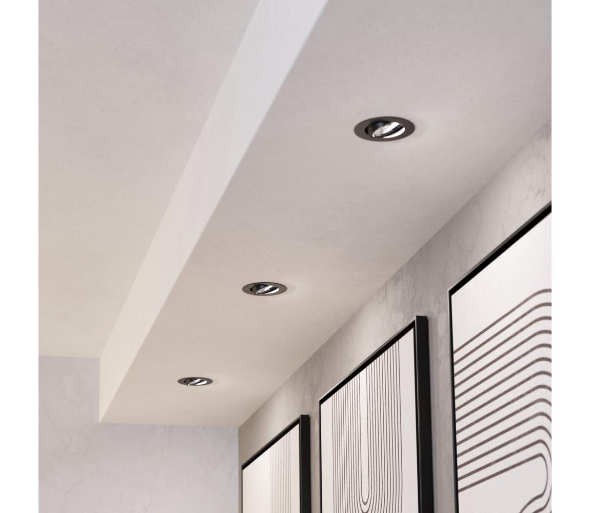 Eglo 902281 - sada 3x LED stmievateľných stropných svietidiel SALICETO LED/6,4W/230V pr.8,8cm čierna 902281