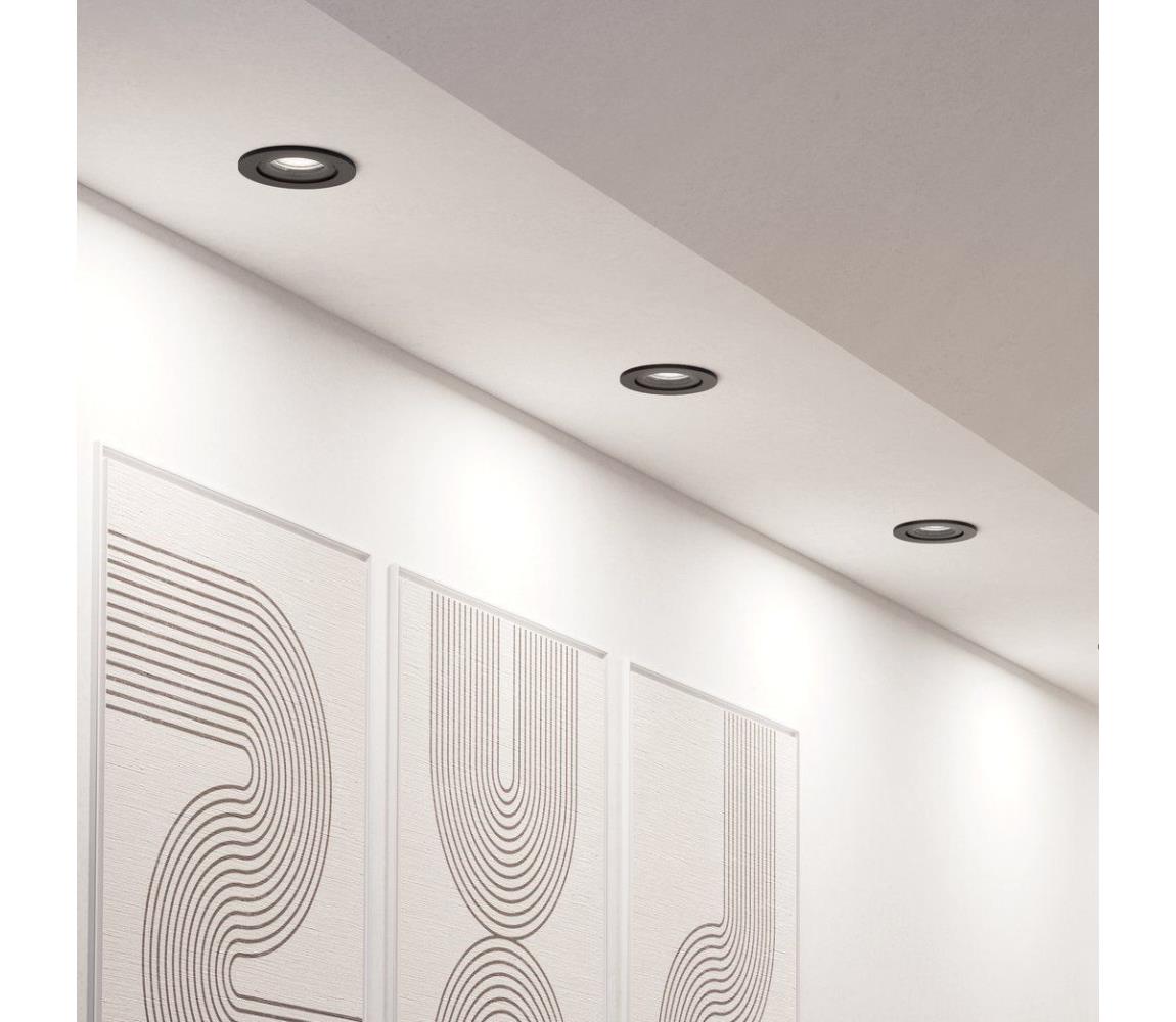 Eglo 902287 - SADA 3xLED RGBW Stmievateľné podhľadové svietidlo SALICETO-Z LED/4,7W/230V čierna 902287