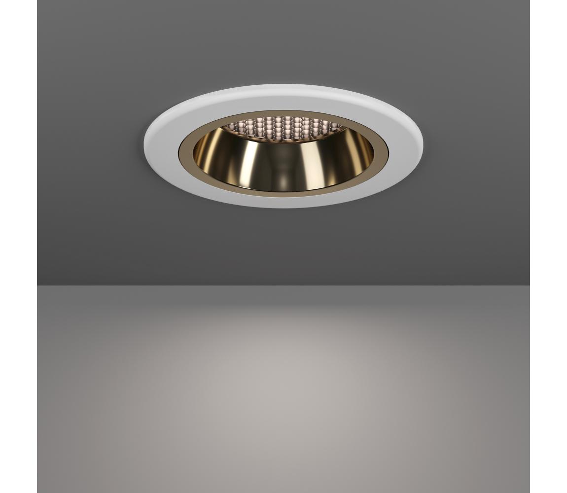 Eglo 902299-LED RGBW stmievateľné dymové podhľadové svietidlo YEBRA-Z LED/4,8W/230V IP44 biela/zlatá 902299