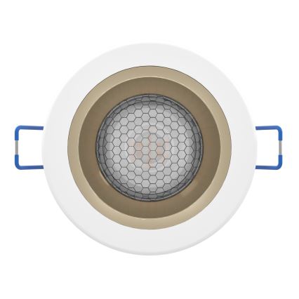 Eglo - LED RGBW stmievateľné kúpeľňové zapustené stropné svietidlo LED/4,8W/230V 2700-6500K IP44 biela/zlatá