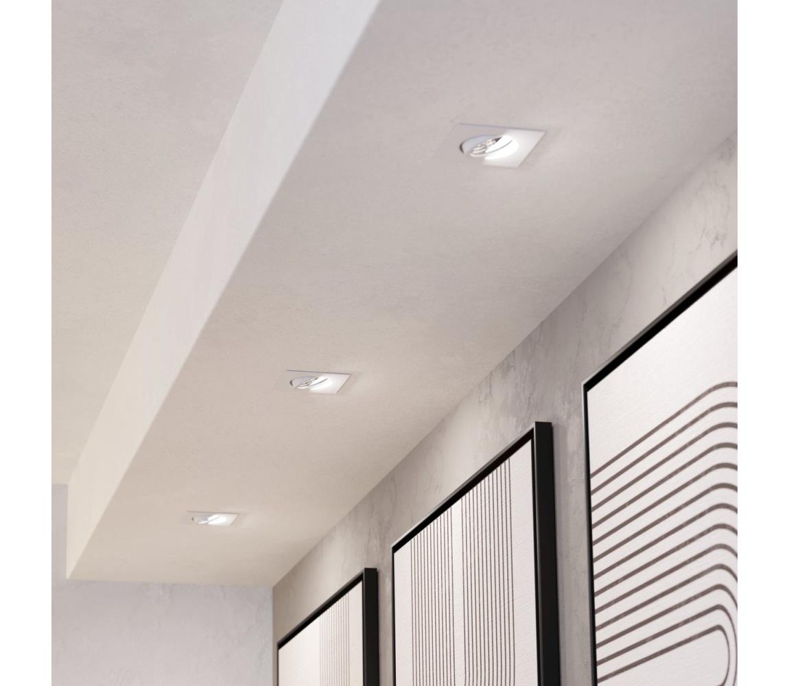 Eglo 902328-SADA 3xLED stropných podhľadových svietidiel SALICETO LED/6,4W/230V 8,8x8,8cm biela 902328