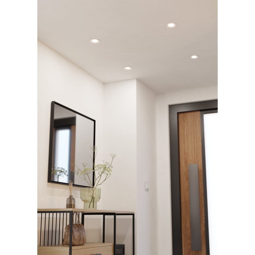 Eglo - stmievateľné podhľadové LED svietidlo LED/6,4W/230V pr. 8,8 cm biela