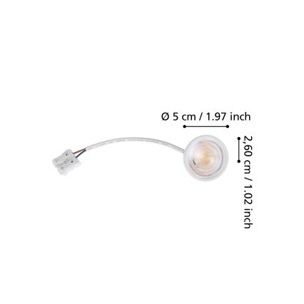 Eglo  - LED Stlmiteľný vonkajší modul LED/4,8W/230V 2700/4000/6500K IP44