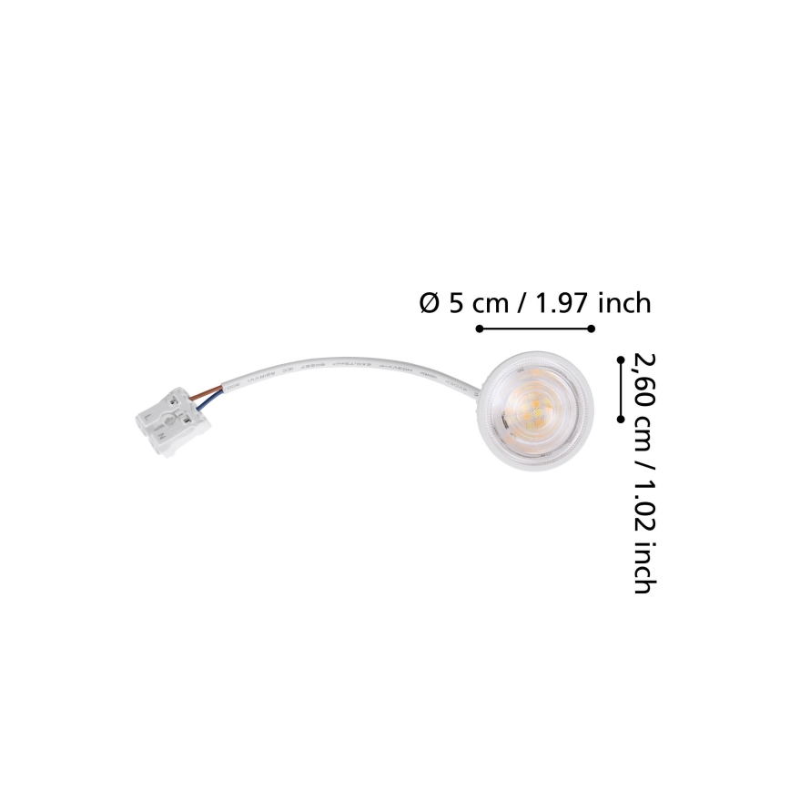 Eglo  - LED Stlmiteľný vonkajší modul LED/4,8W/230V 2700/4000/6500K IP44