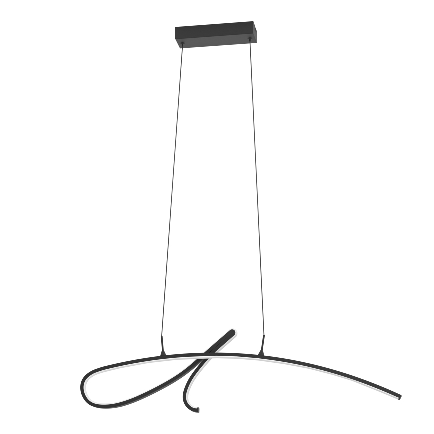 Eglo - LED luster na lanku, 20 W, 230 V, 2700/4000/6500 K, čierny