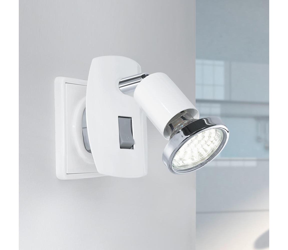 Eglo 902365 - LED svietidlo do zásuvky MINI 1xGU10/2,8W/230V biela 902365