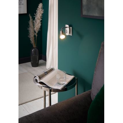 Eglo - LED svietidlo do zásuvky 1x GU10/2,8 W/230 V matný chróm