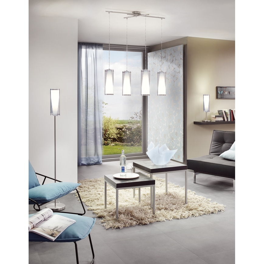 EGLO 90309 - Stojanová lampa PINTO NERO 1 x E27/60W dymová