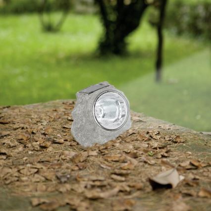 EGLO 90494 - Solární světlo kámen 4xLED/0,06W šedá