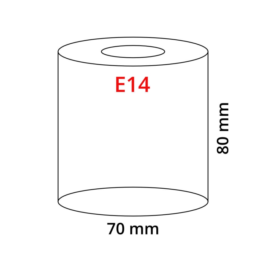 Eglo 90856 - Tienidlo MY CHOICE E14 pr.7 cm biele