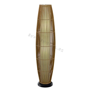 EGLO 91051 - Stojanová lampa MANDAL 2xE27/60W hnedá