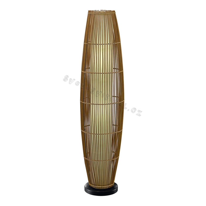 EGLO 91051 - Stojanová lampa MANDAL 2xE27/60W hnedá