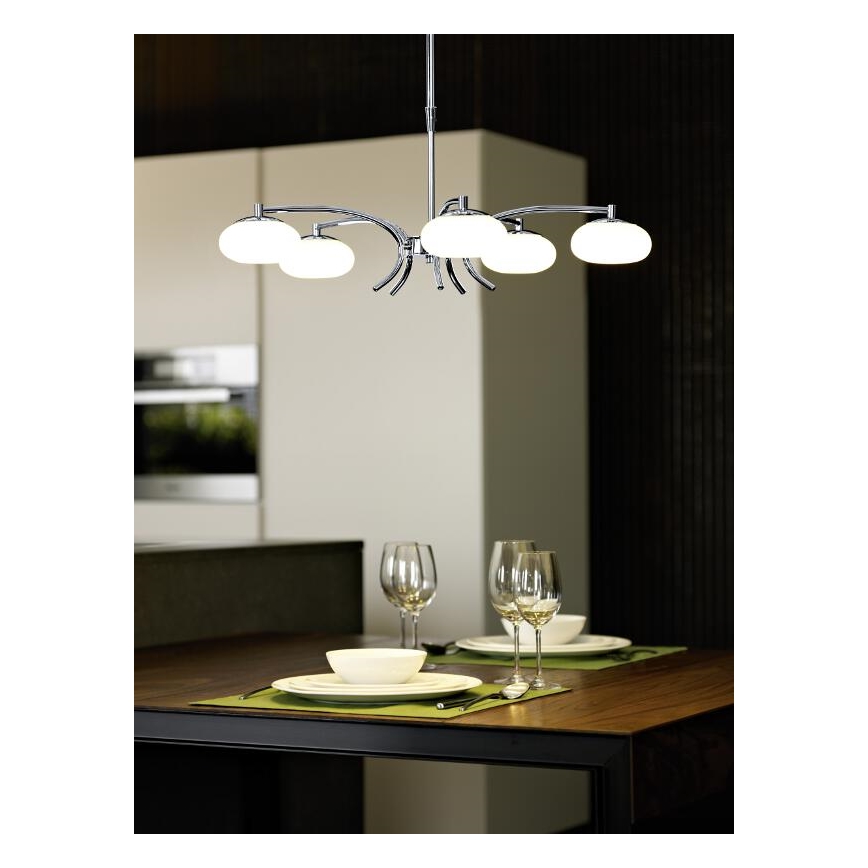 EGLO 91753 - LED Lustr na tyči ALEANDRO 5xLED/6W/230V