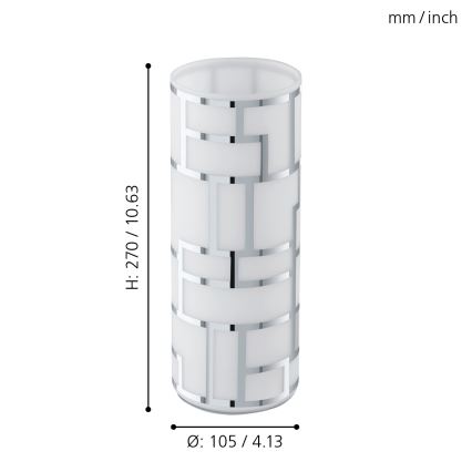 Eglo - Stolná lampa E27/60W/230V
