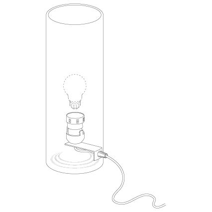 Eglo - Stolná lampa E27/60W/230V