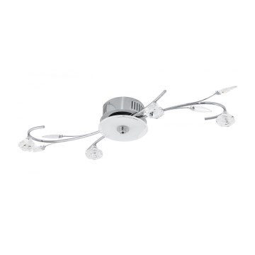 EGLO 91974 - LED stropné svietidlo BAREGA 1 4xG4/20W + LED/4W
