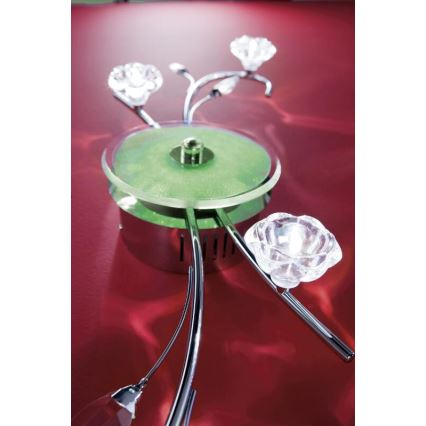 EGLO 91974 - LED stropní svítidlo BAREGA 1 4xG4/20W + LED/4W