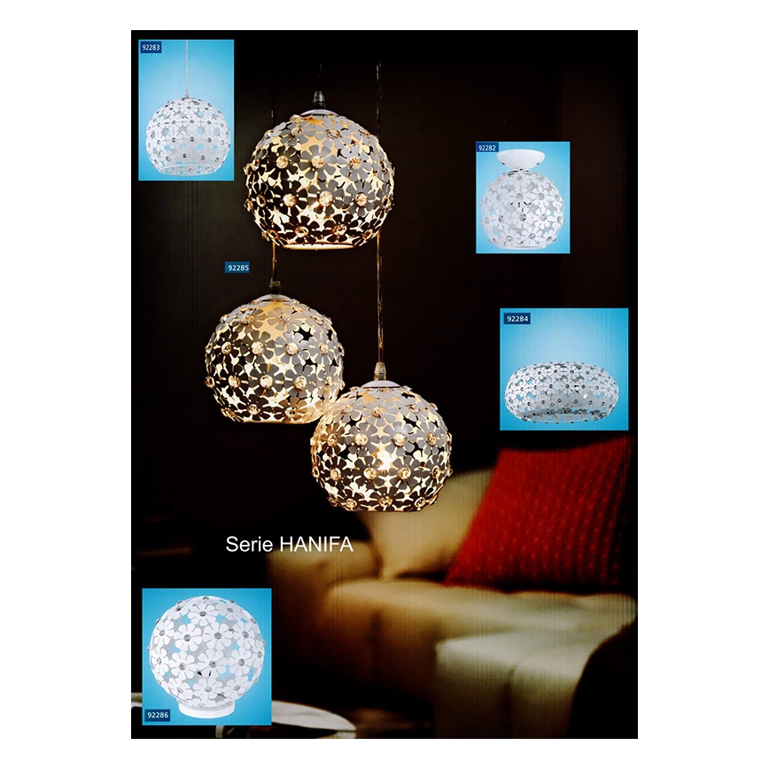 Eglo 92282 - Stropní svítidlo HANIFA 1xE27/60W/230V