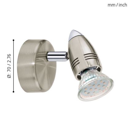 Eglo - LED Bodové svietidlo 1xGU10/3W/230V
