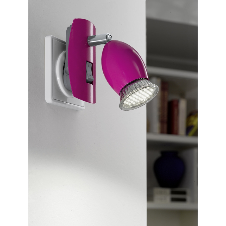 Eglo 92922 - LED svietidlo do zásuvky BRIVI 1 1xGU10-LED/3W/230V