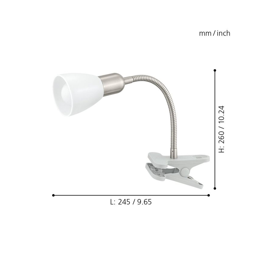 Eglo - LED lampa s klipom 1xE14-LED/4W/230V