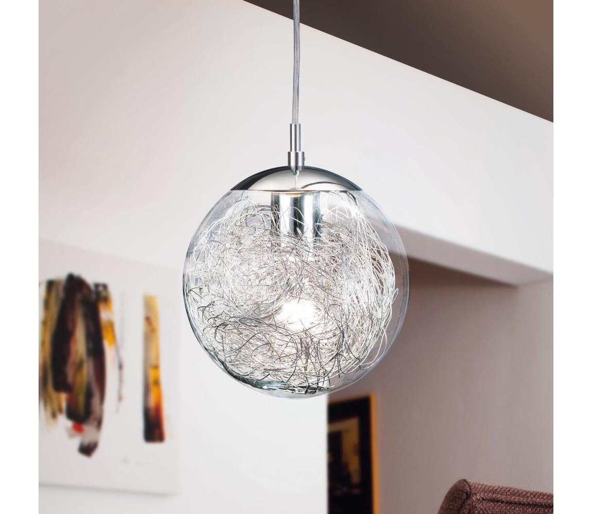Eglo 93073 - Závesné svietidlo na lanku LUBERIO 1xE27/60W/230V priemer 25 cm 93073
