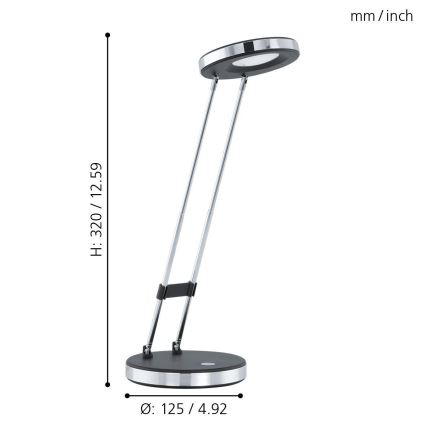 Eglo - LED stolná lampa LED/3W/230V