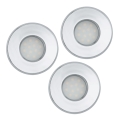 Eglo 93219 - SADA 3x LED kúpeľňové podhľadové svietidlo IGOA 3xGU10-LED/5W/230V