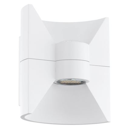 Eglo 93367 - LED vonkajšie nástenné svietidlo REDONDO Biela 2xLED-SMD/2,5W/230V IP44