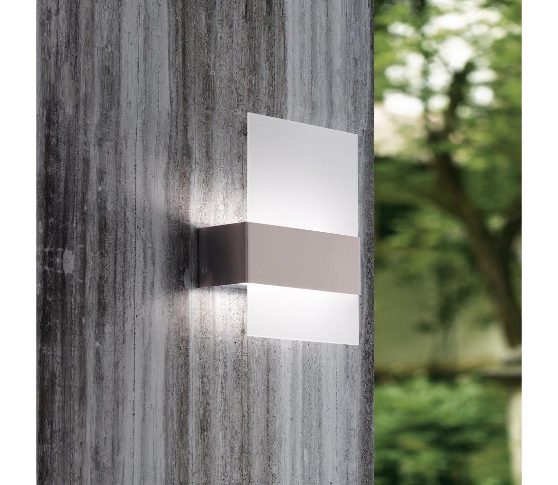 Eglo 93438 - LED vonkajšie svietidlo NADELA 2xLED/2,5W/230V IP44 93438