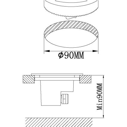 Eglo - LED Vonkajšie nájazdové svietidlo LED/2,5W/230V IP65