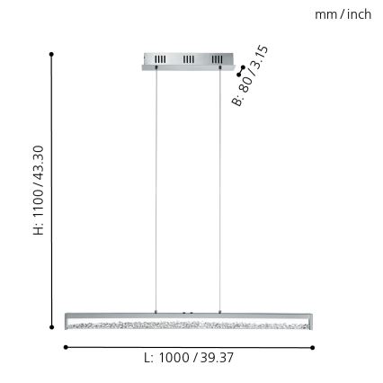 Eglo - LED stmievateľné svietidlo LED/32W/230V