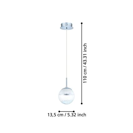 Eglo - LED závesné svietidlo LED/5W/230V