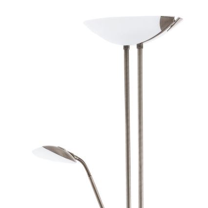 Eglo - LED Stmievateľná stojacia lampa LED/20W + LED/2,5W bronzová