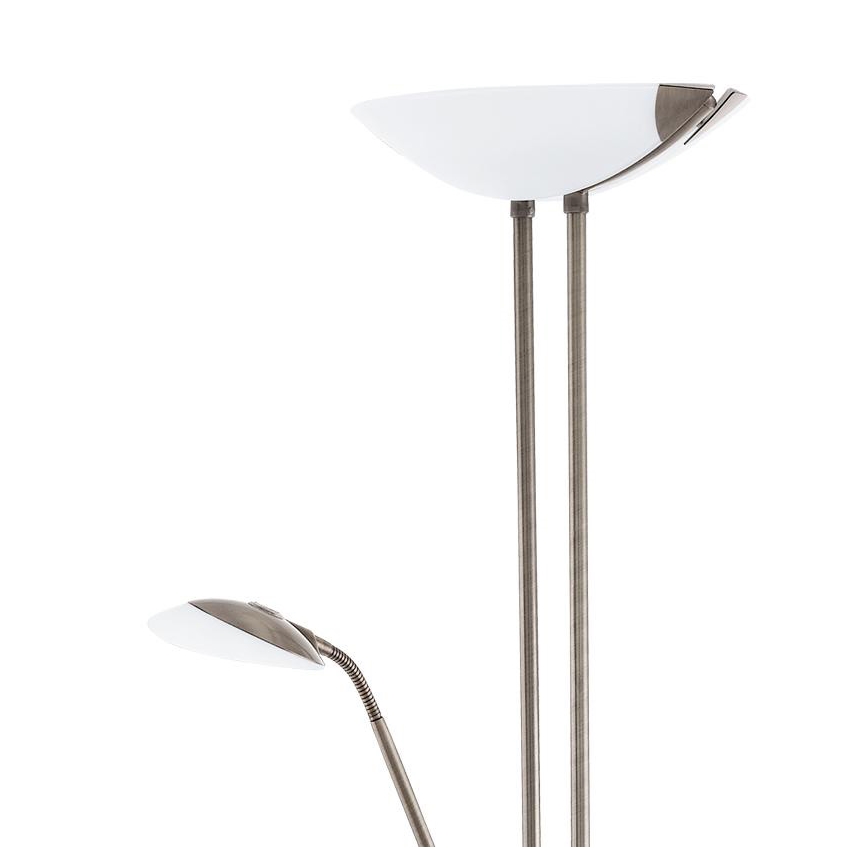 Eglo - LED Stmievateľná stojacia lampa LED/20W + LED/2,5W bronzová