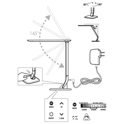 Eglo - LED stmievateľná lampa LED/6W/230V