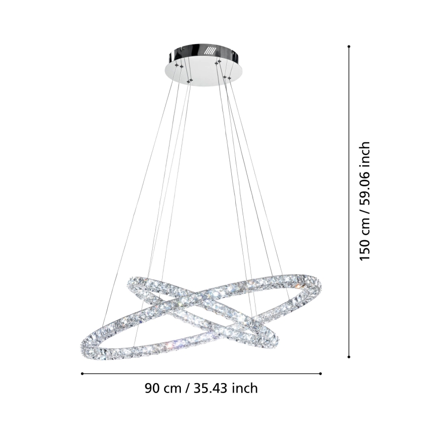 Eglo - LED Luster na lanku LED/56,1W/230V