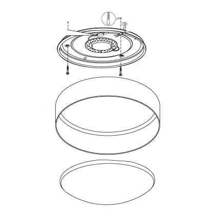 Eglo - LED stropné svietidlo LED/12W/230V