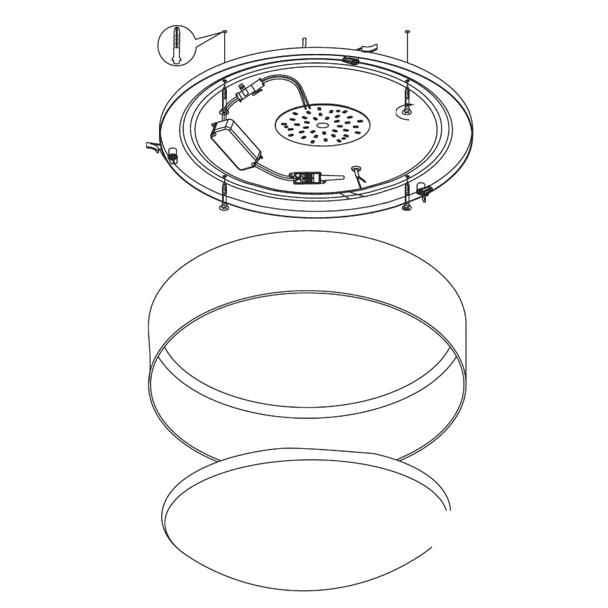 Eglo - LED stropné svietidlo LED/24W/230V