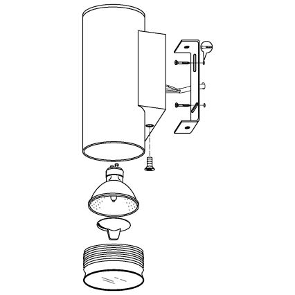 Eglo - LED vonkajšie osvetlenie 1xGU10/3W/230V