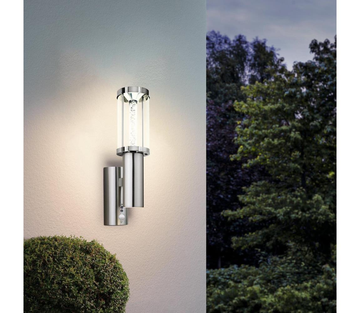 Eglo 94128 - LED vonkajšie osvetlenie s čidlom TRONO STICK 1xGU10/3W + LED/3,7W IP44 94128