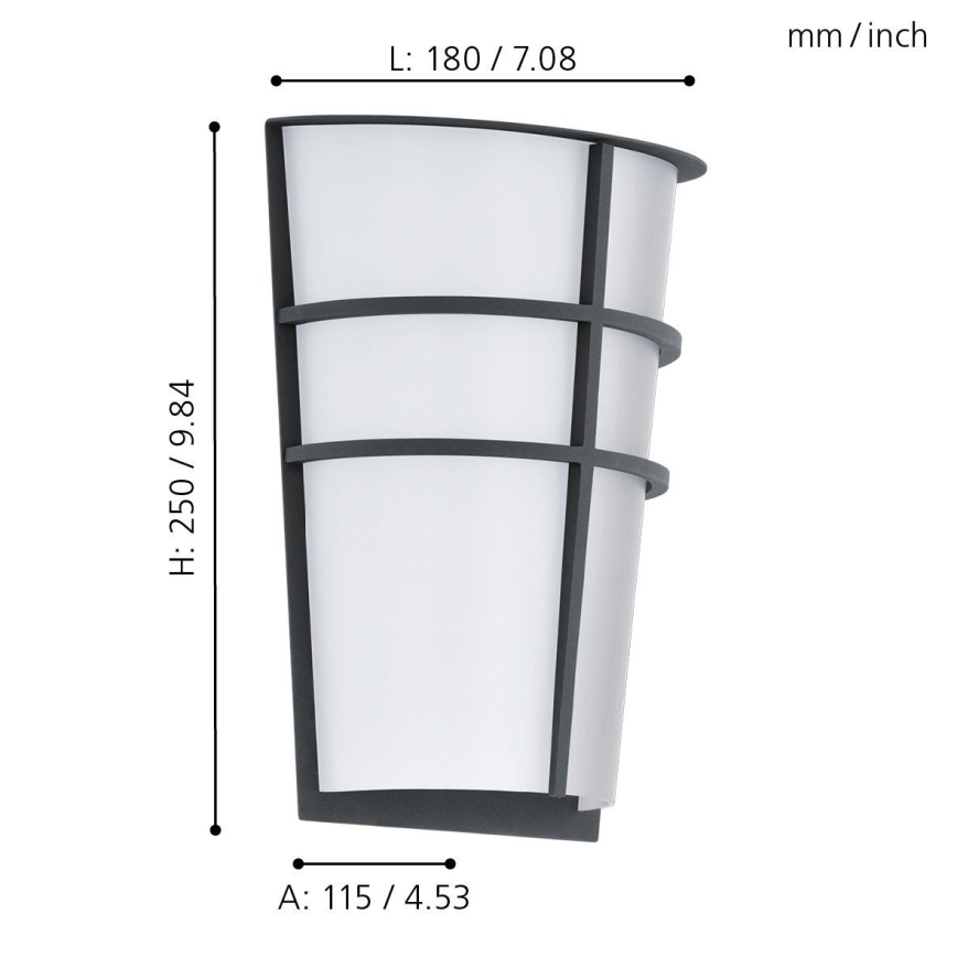 Návod na montáž rohového svietidla. Svietidlo sa montuje pomocou kovovej konzoly a skrutiek. Súčasťou je aj hmoždinka.