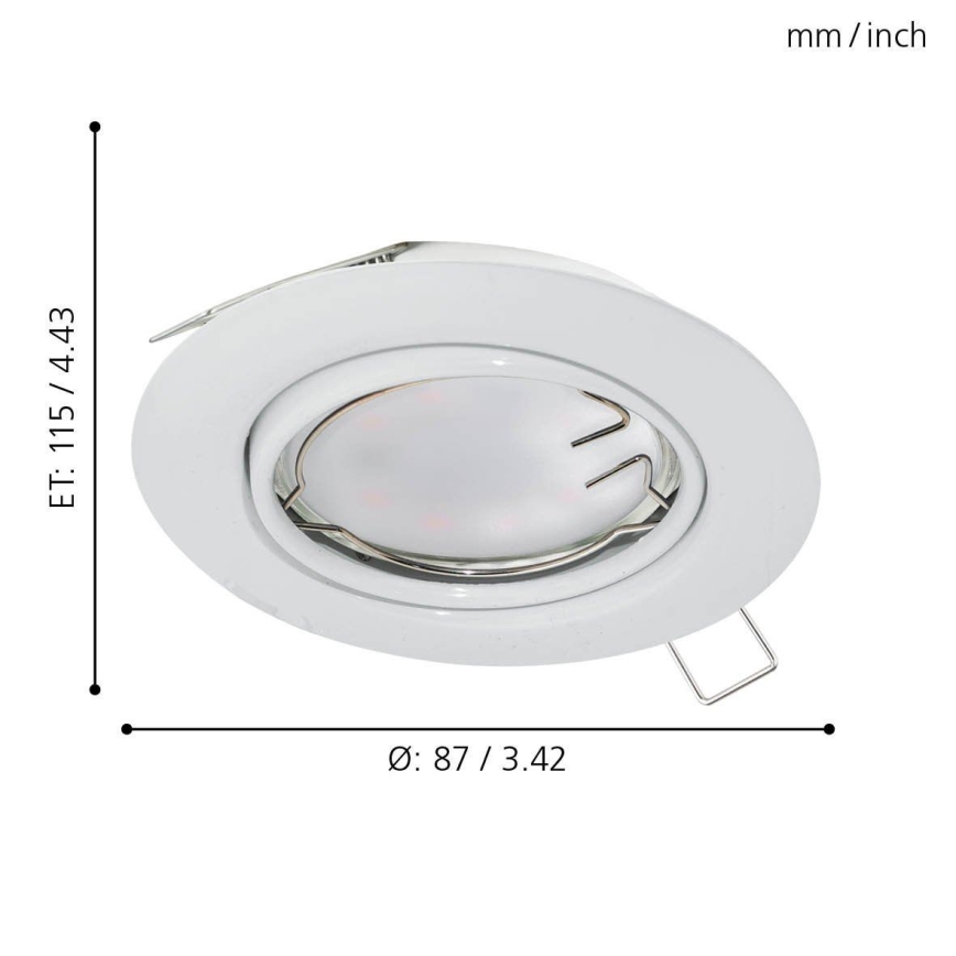 Eglo - LED Podhľadové svietidlo 1xGU10-LED/5W/230V